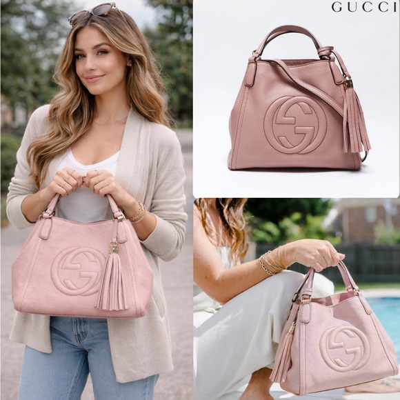 Gucci Handbags - Gucci Soho Small Leather Shoulder Bag-Light Pink (Japan Exclusive)